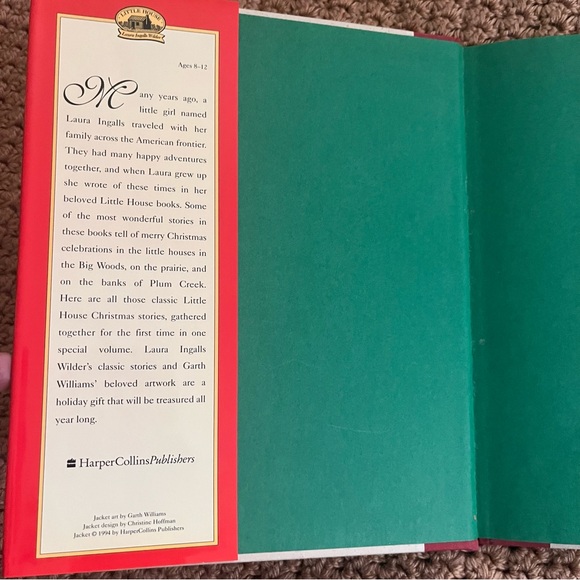 A Little House Christmas Hardcover Book by Laura Ingalls Wilder - Picture 6 of 8